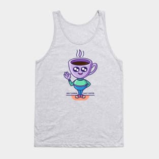 Half human, half coffee character Tank Top